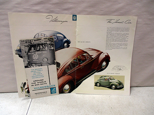 image of 1950's Volkswagen Brochures Featuring Beetle Model