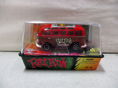 image of Autoworld Slot Rat Fink Surf Shop Die-Cast Model Van