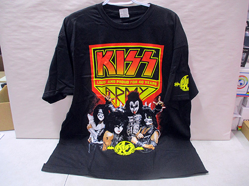 image of KISS Army 40 Years Black T-Shirt