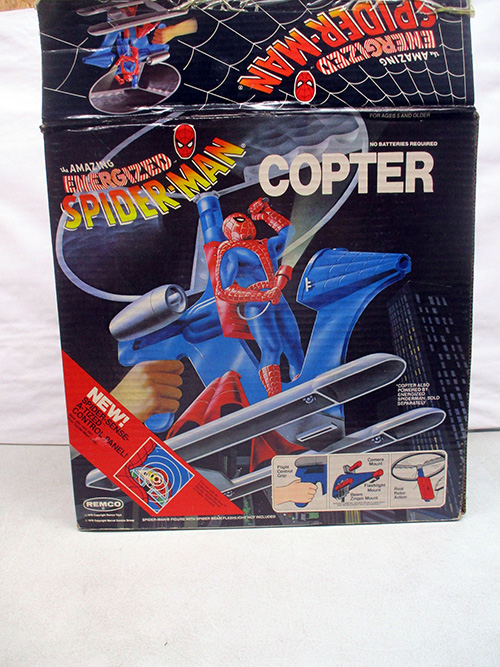 image of 1978 Remco Spider-Man Copter in Original Box