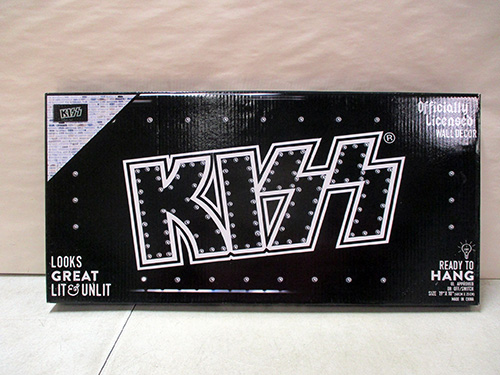 image of KISS LED Wall Decor with Light-Up Feature