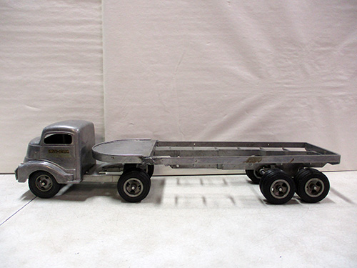 image of Smith Miller Metal Toy Truck and Trailer