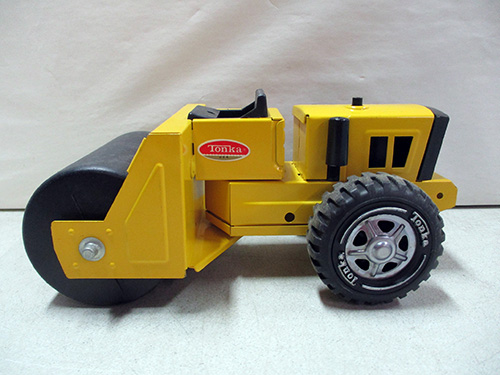 image of Tonka Steel Road Roller Toy in Yellow