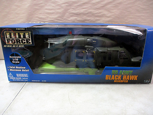 image of Elite Force 1:18 Scale Black Hawk Helicopter Model