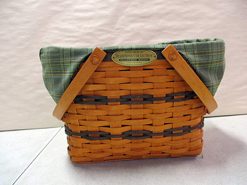 image of Longaberger Basket with Fabric Liner