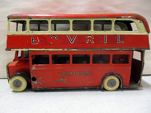 image of Bovril Tin Double-Decker Bus Toy