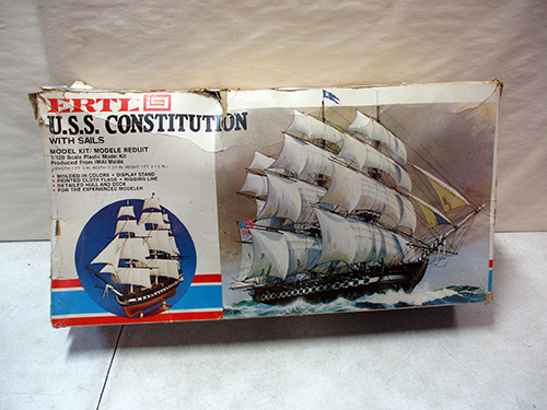 image of ERTL U.S.S. Constitution Model Kit with Sails