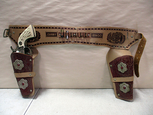 image of Leather Johnny Ringo Toy Gun Holster Belt Set