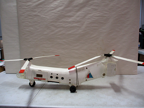 image of Remco Whirlybird Toy Helicopter with Dual Rotors