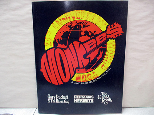 image of Monkees 20th Anniversary Tour Program with Bands