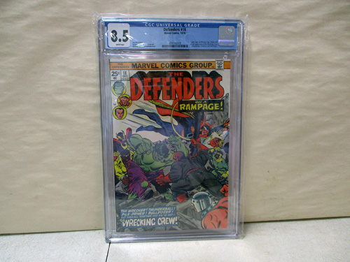 image of The Defenders #18 CGC 6.5 Graded Comic