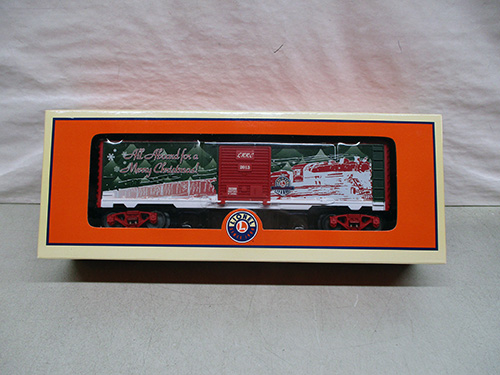 image of Lionel Christmas Boxcar in Original Packaging