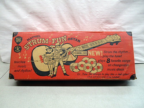 image of Mattel Strum-Fun Guitar Toy in Original Box