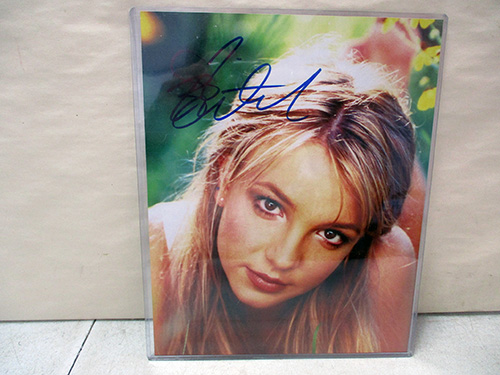 image of Brittany Spears autographed 8x10 photo