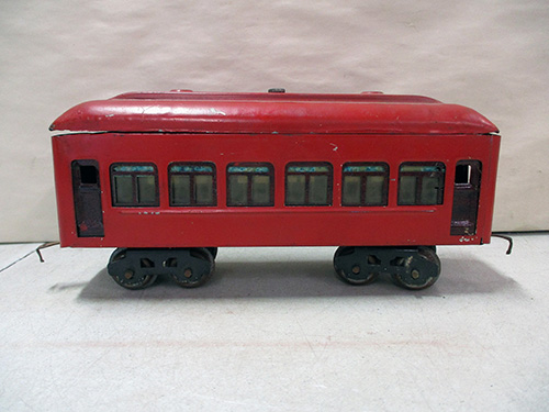 image of Lionel Train Passenger Car with Windows and Wheels