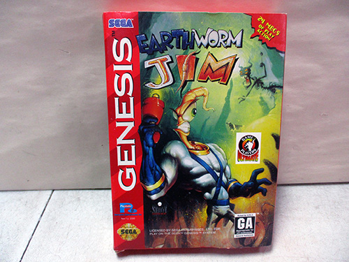 image of Earthworm Jim Sega Genesis Complete in Box