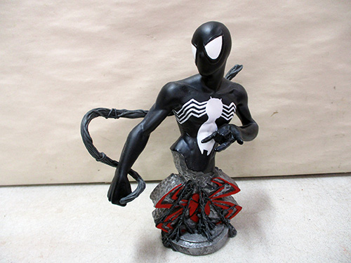 image of Spider-man Black Suit Character Bust with Base