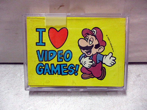 image of Retro Topps Nintendo 'I Love Video Games' Mario cards