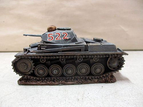 image of Scale Model Panzer II Tank with Number 522