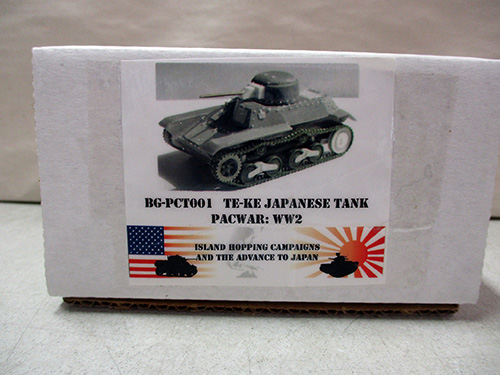 image of Te-Ke Japanese Tank Model Kit, WW2 PACWAR