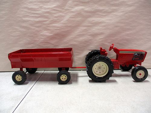 image of Ertl Toy Tractor with Matching Trailer