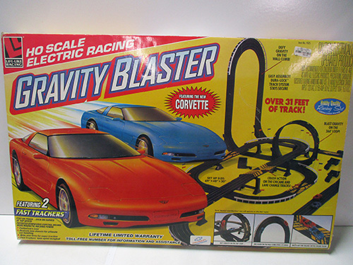 image of HO Scale Electric Racing Gravity Blaster Track Set