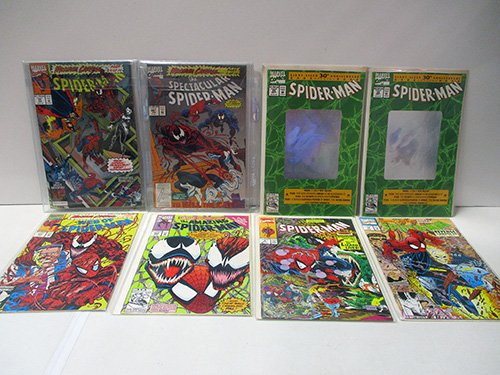 image of Spider-Man Comic Books in Protective Sleeves