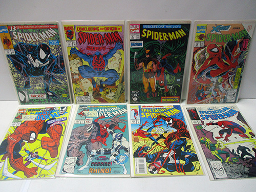 image of Eight Spider-Man Comic Books