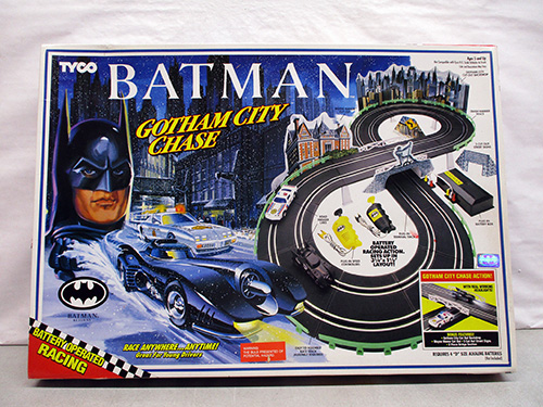 image of Tyco Batman Gotham City Chase Slot Car Racing Set
