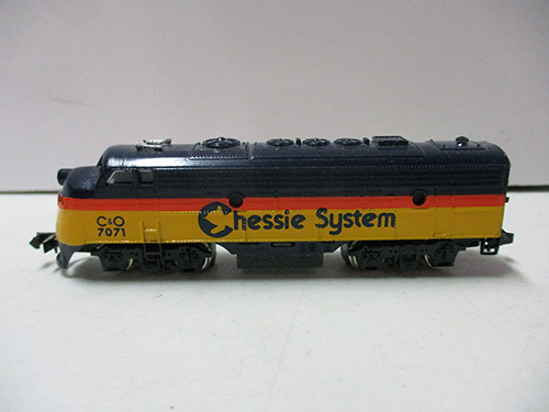 image of N Scale Chessie System Locomotive Model
