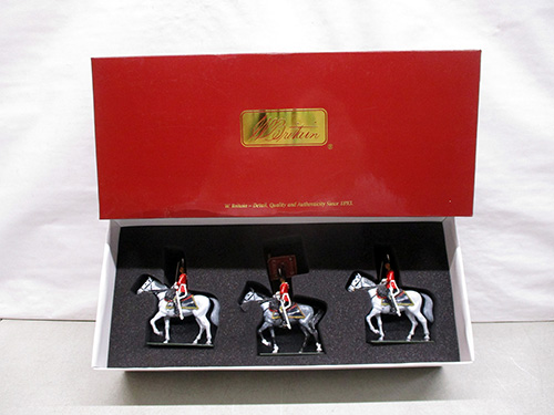 image of Four Radko Horse Christmas Ornaments